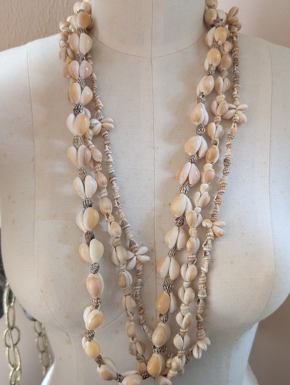 Shell Necklace bundle, three beach theme necklaces, coastal, ocean, hippie